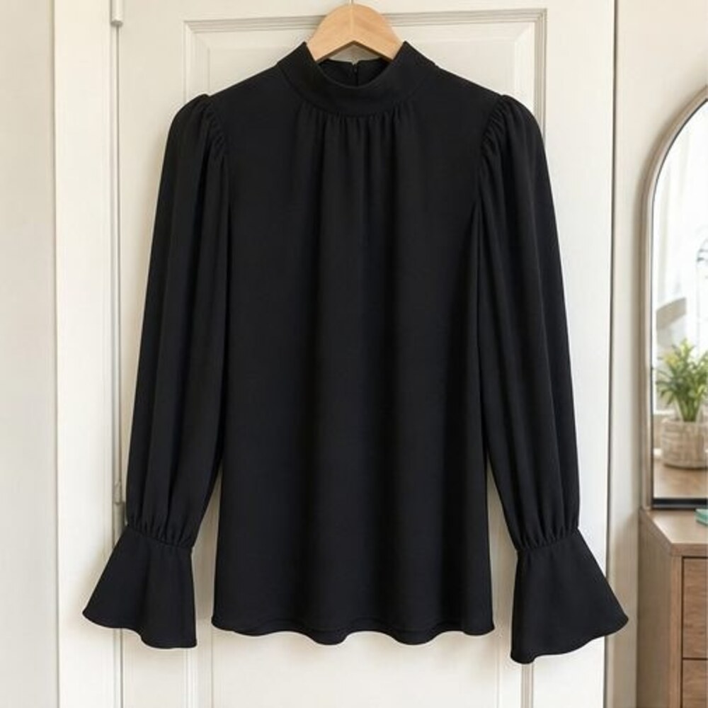 Emerald Button Blouse